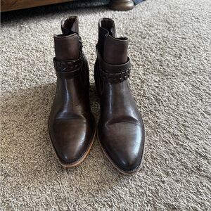 Maurices Dark Brown Ankle Booties